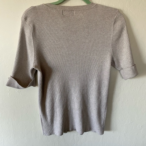 Liz Claiborne tan crew neck sweater Xl - Picture 4 of 4